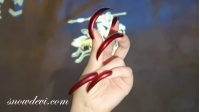 SNOW605-Showing Red Nails8